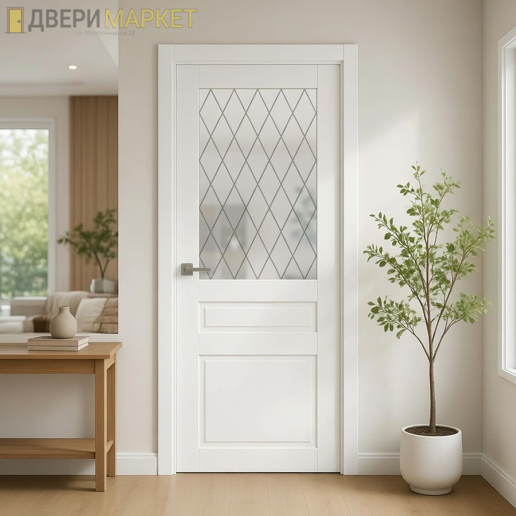 Межкомнатная дверь Vida ДО К-2 (Белый Бланко)