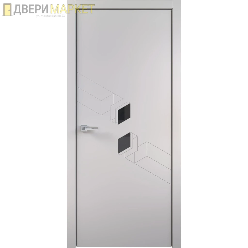 Межкомнатная дверь Figura Intarsio 12 | Остекленная