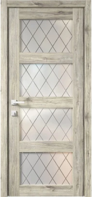 Межкомнатная дверь Лорд Kantri 8 | Стекло «Ромбы»