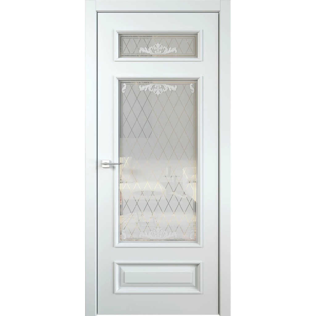 Межкомнатная дверь Lord Miletti 2 | Стекло «Rococo»