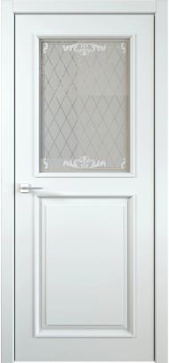 Межкомнатная дверь Miletti 8 | Стекло «Rococo»