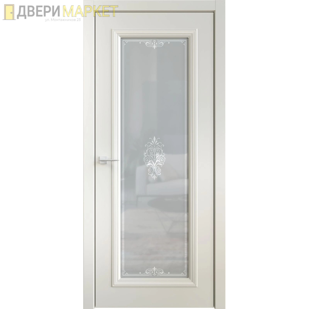 Межкомнатная дверь Лорд Novita Brio 4 | стекло «Fiore»