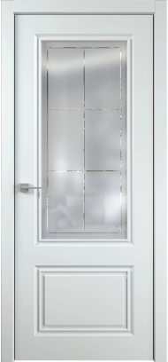 Межкомнатная дверь остекленная Лорд Renaissance 1 | Стекло «Leon»