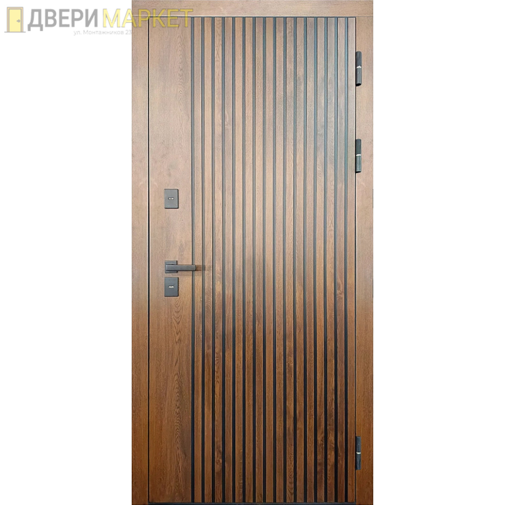 Входная дверь металлическая Протерма мдф/мдф винорит Белый рельеф с терморазрывом