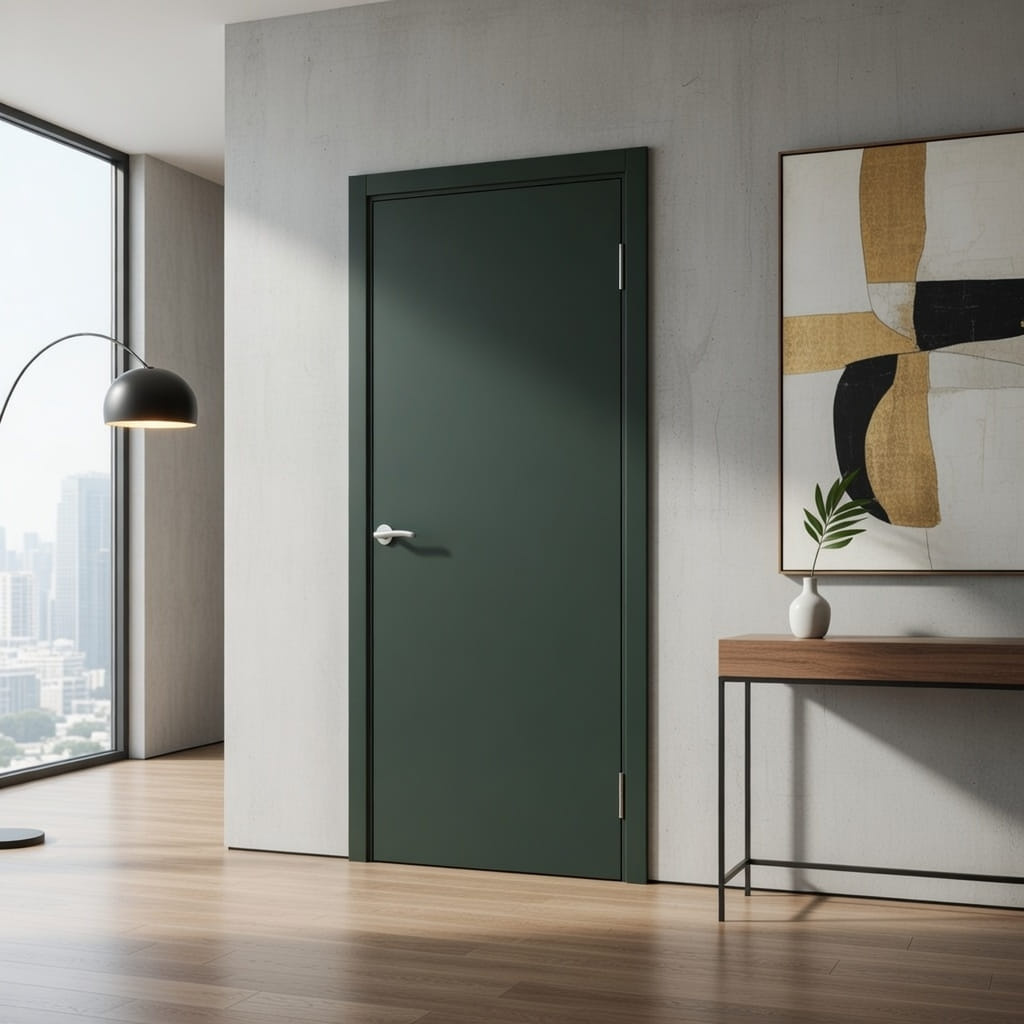 Дверь AquaDoor влагостойкая гладкая глухая, цвет Графит — изображение 2