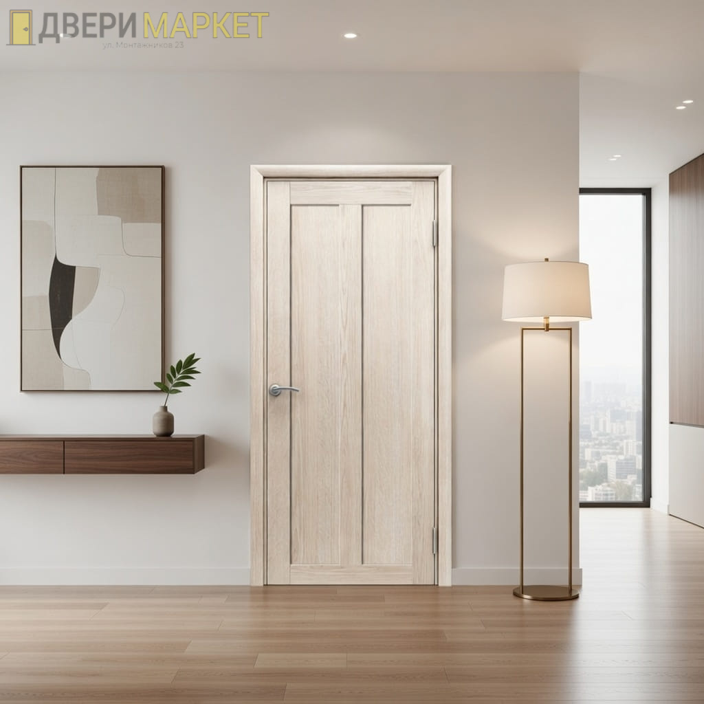 Влагостойкая дверь Zargo модель DUO, цвет Скандинавский дуб1