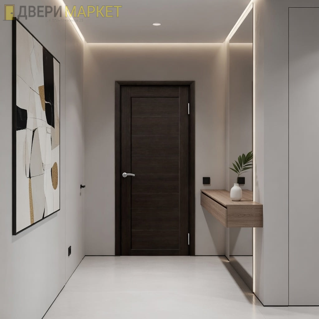 Влагостойкая дверь Zargo модель NOVE, цвет Венге