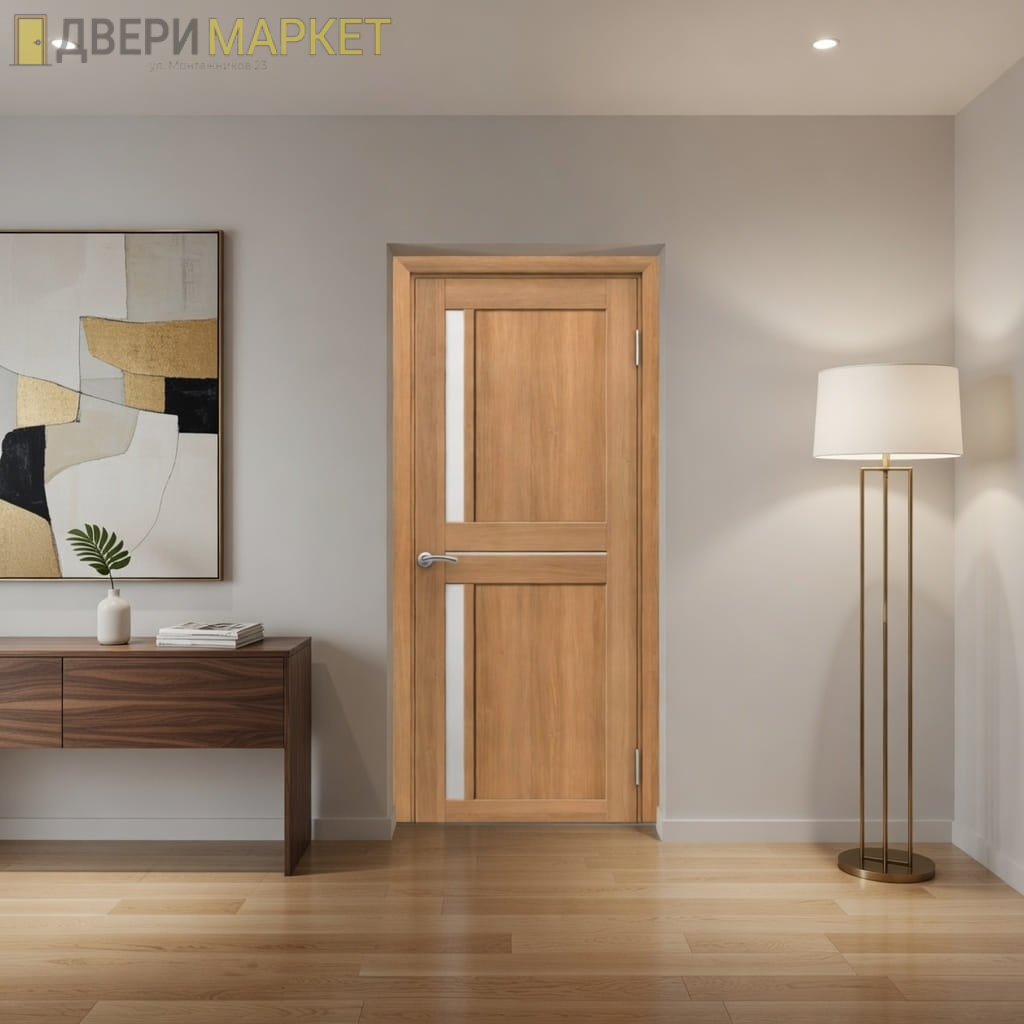 Влагостойкая дверь Zargo модель QUINTO, цвет Песочный дуб