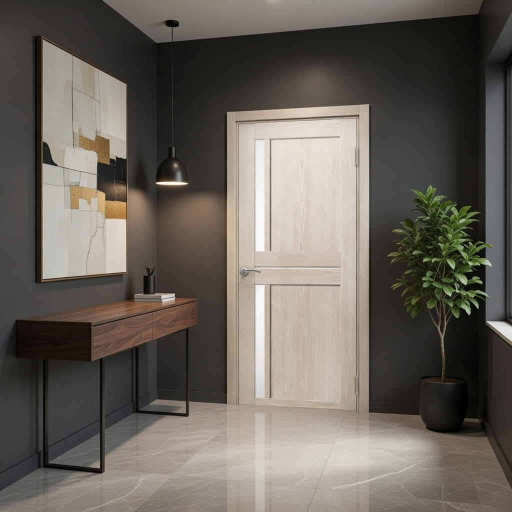 Влагостойкая дверь Zargo модель QUINTO, цвет Скандинавский дуб — изображение 2