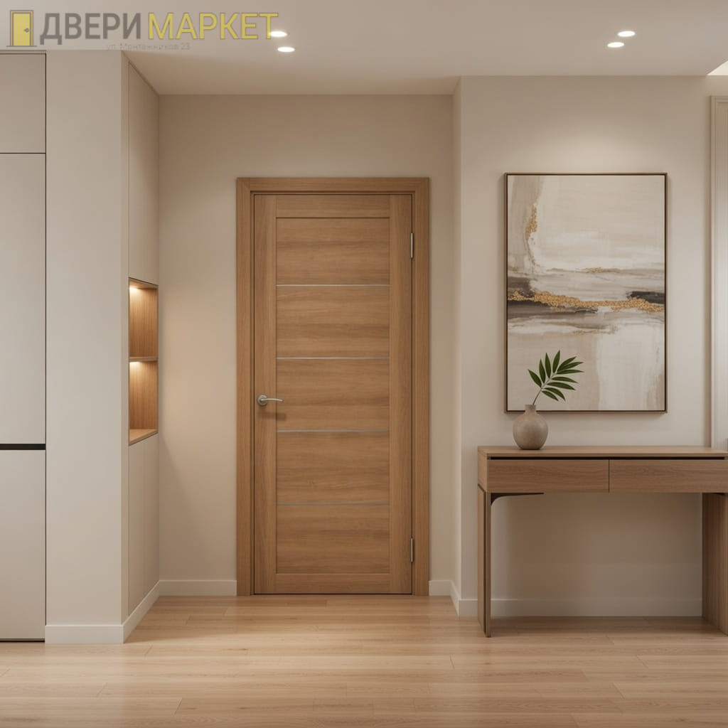 Влагостойкая дверь Zargo модель UNO, цвет Песочный дуб