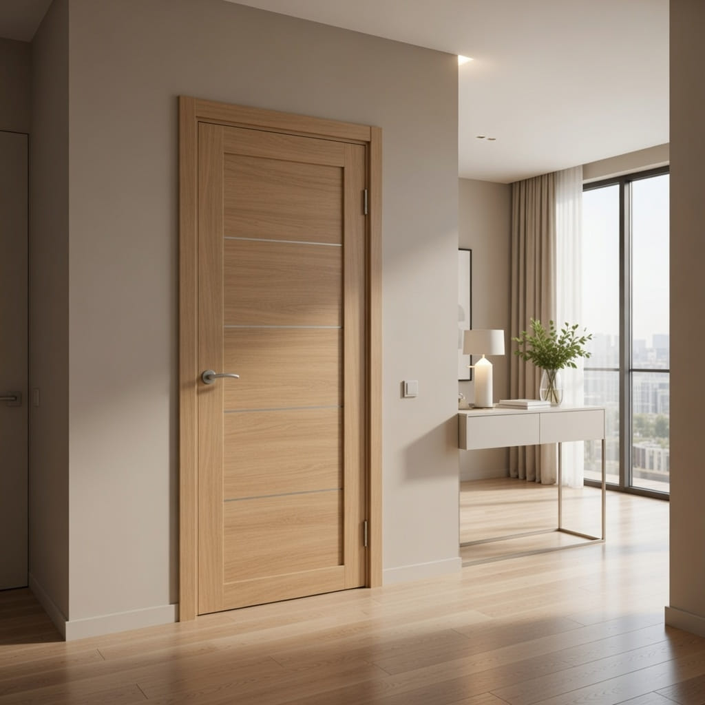 Влагостойкая дверь Zargo модель UNO, цвет Песочный дуб — изображение 2