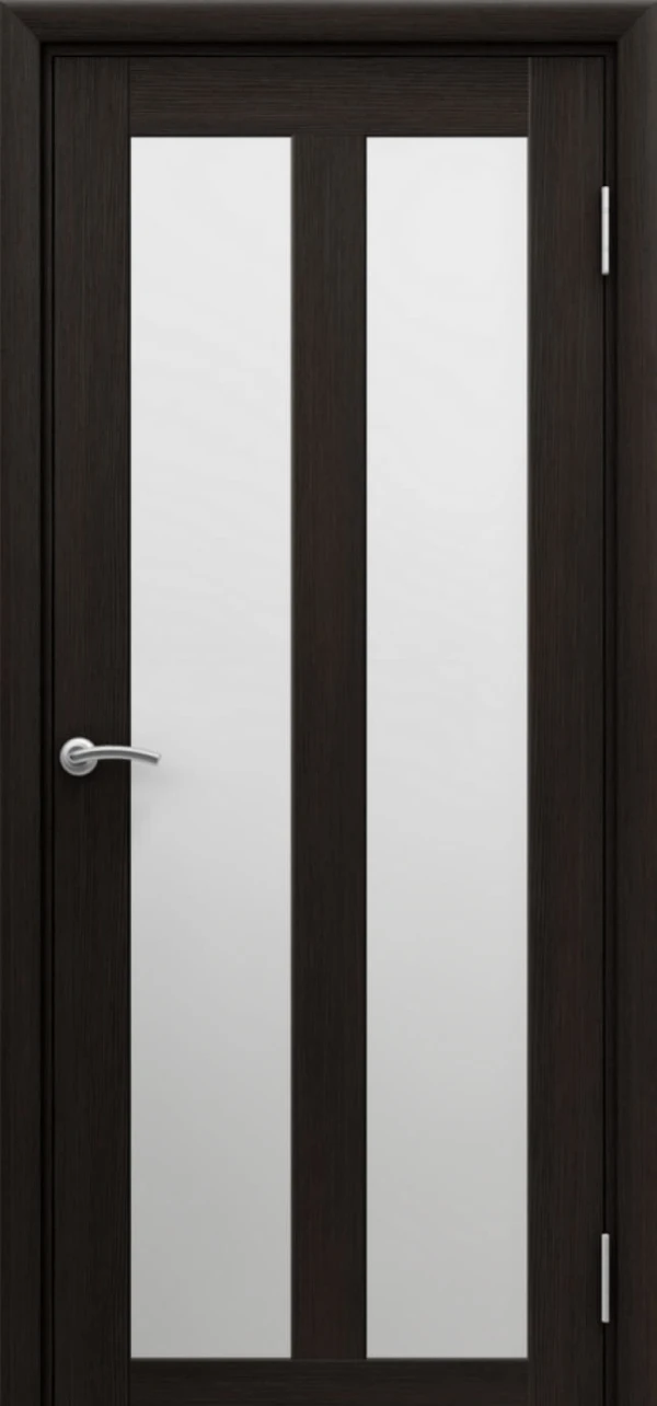 Межкомнатная дверь Zargo модель DUO со стеклом, цвет Венге