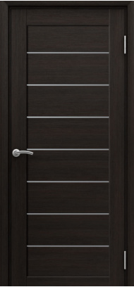 Межкомнатная дверь Zargo модель TRIO, цвет Венге