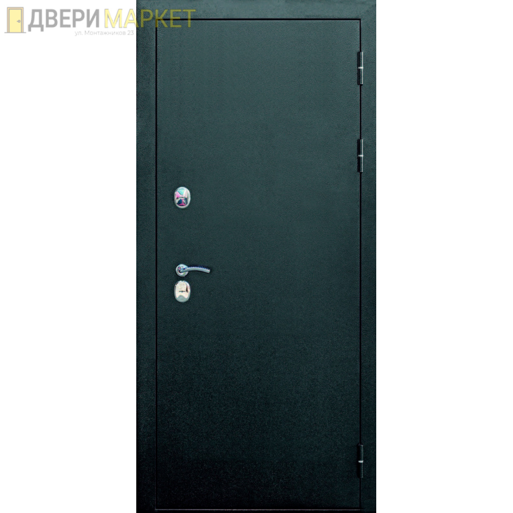 Дверь в частный дом с терморазрывом протерма серебро белый матовый