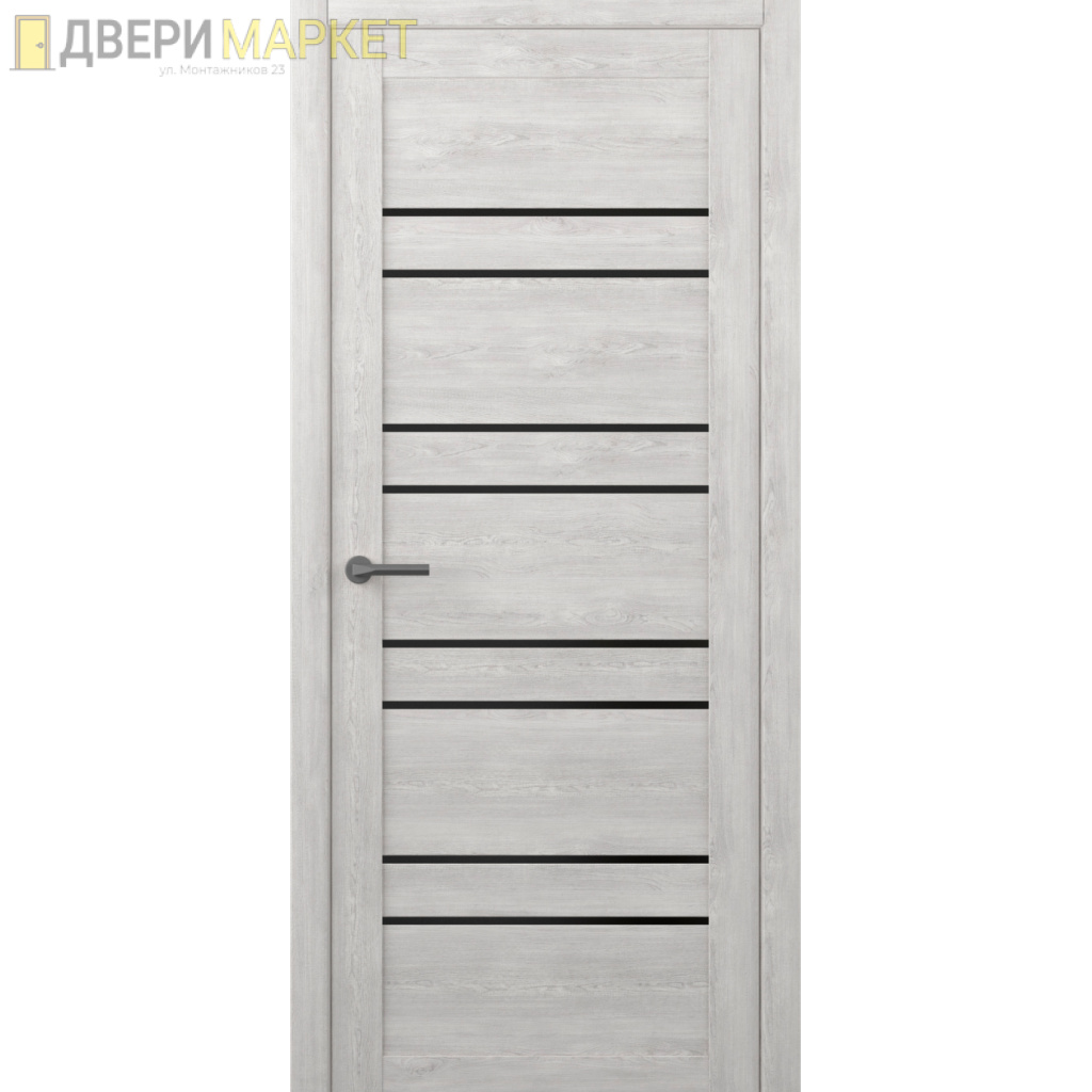 Дублин Дуб нордик стекло Черное