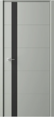 Геометрия 7 серый стекло черное