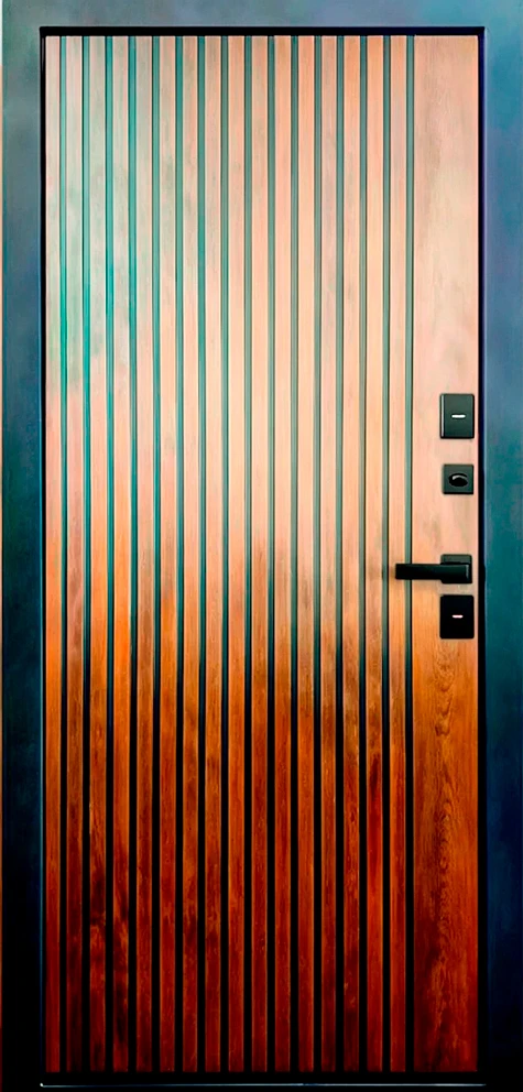 Входная дверь металлическая Протерма мдф/мдф винорит Белый рельеф с терморазрывом