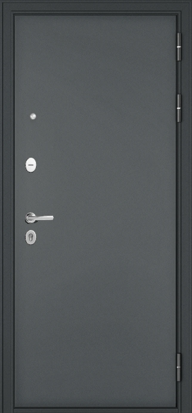 Дверь входная Mastino TRUST MASS (Черный муар, МДФ Бетон серый 9S-140 mirror)