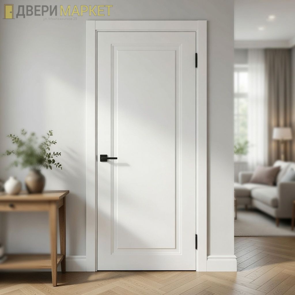Межкомнатная дверь Тиль (ПВХ Софт тач белый)