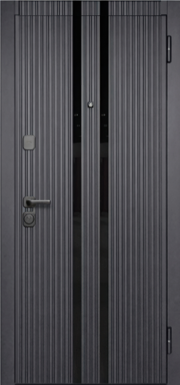 Входная дверь в квартиру Вермонт мдф-мдф белый матовый