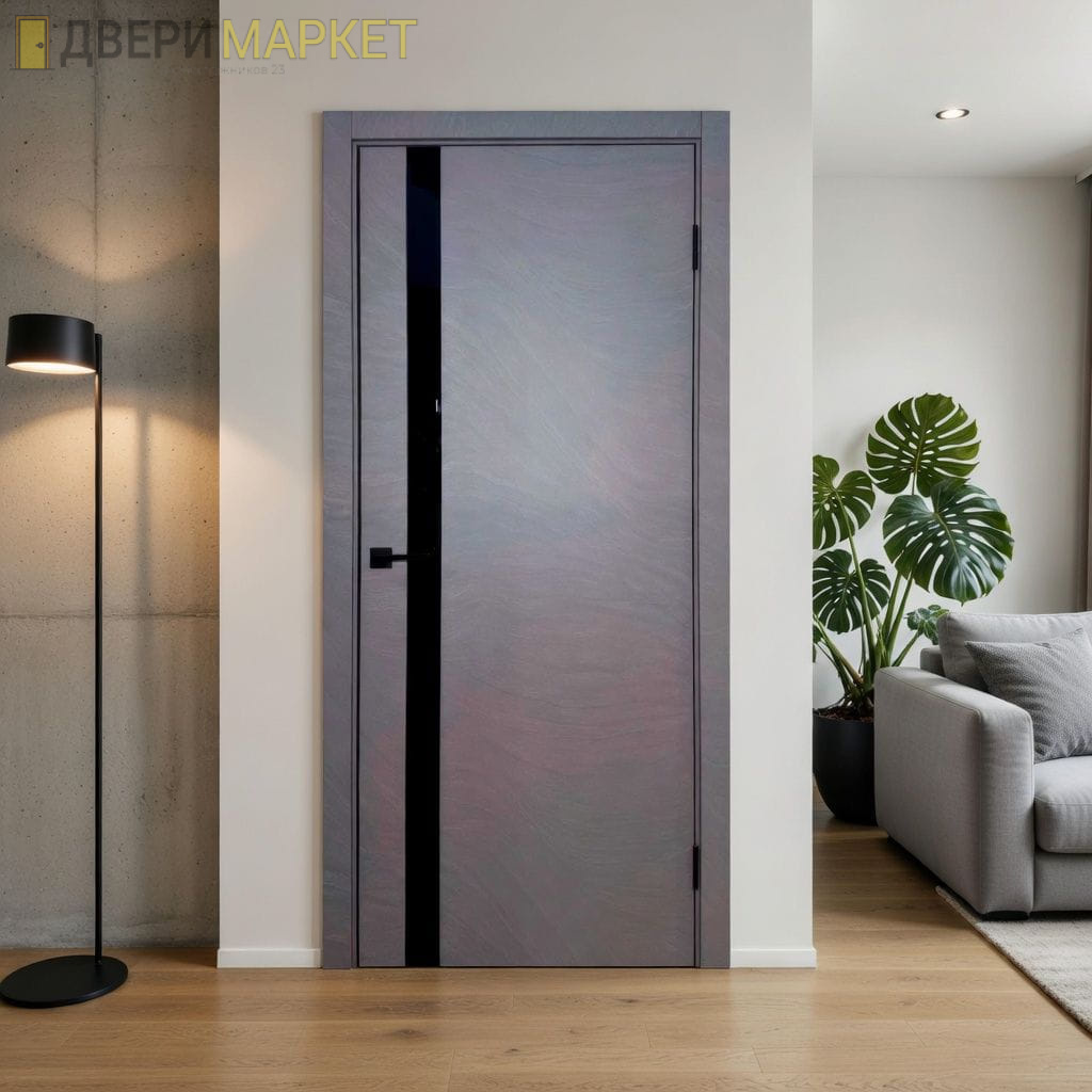 Межкомнатная дверь Мираж 6 Бетон мистраль