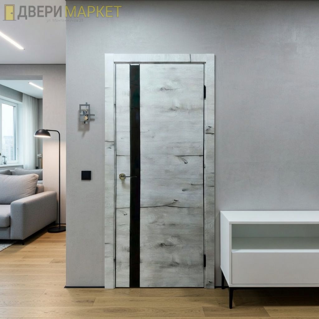 Межкомнатная дверь Мираж 6 Канадский дуб арктик