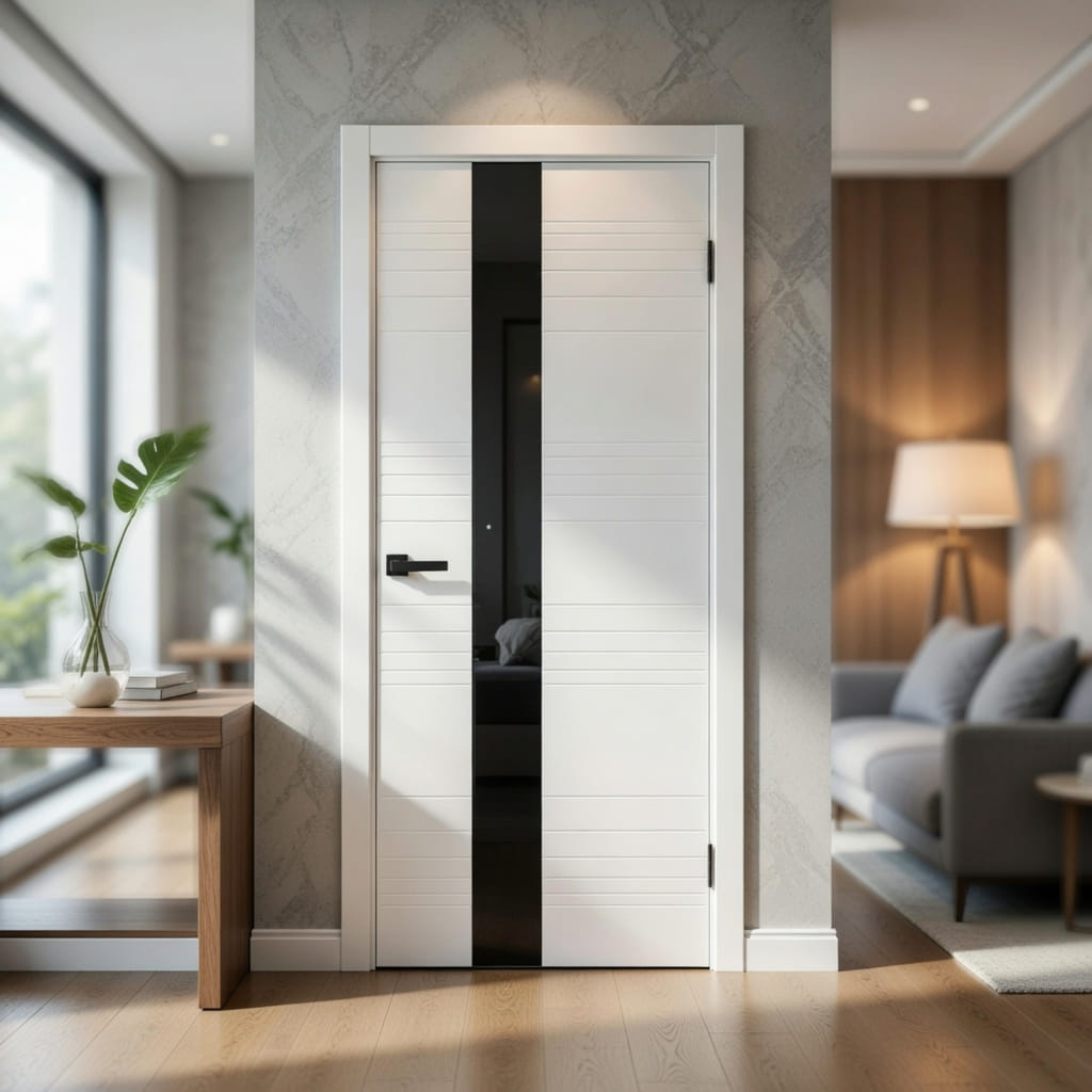 Межкомнатная дверь Палермо Белая 1