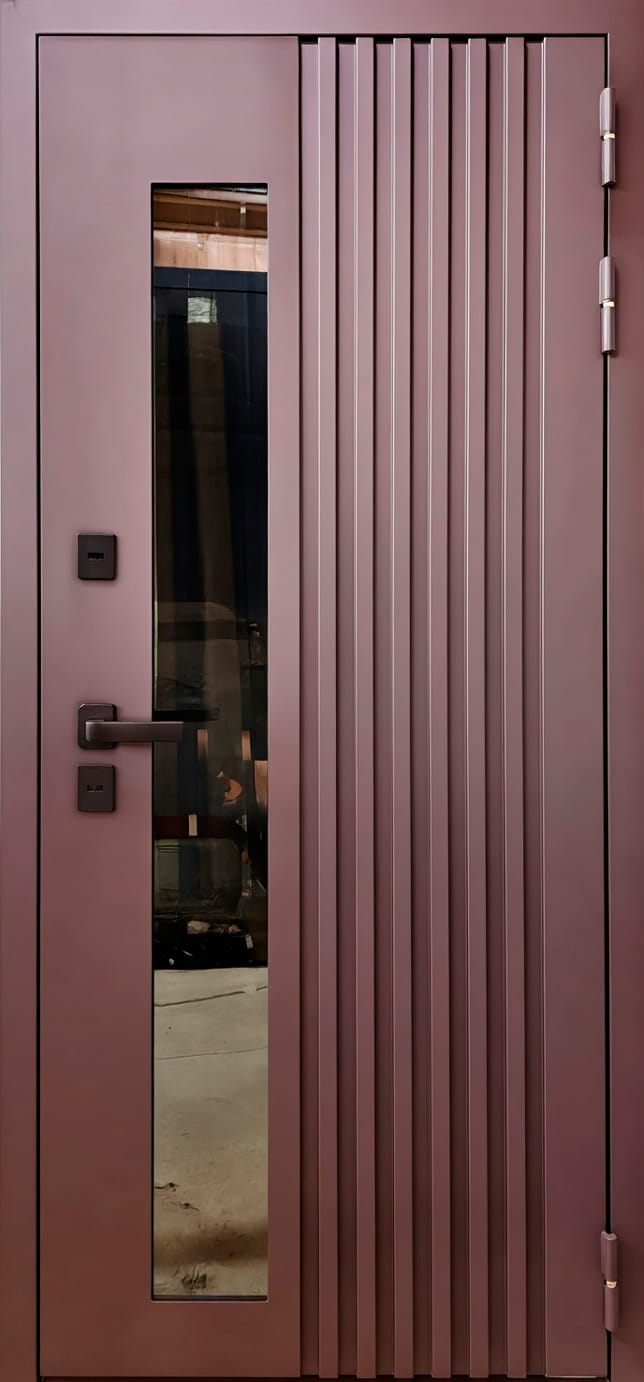 Дверь с терморазрывом Термаль муар Шоколад