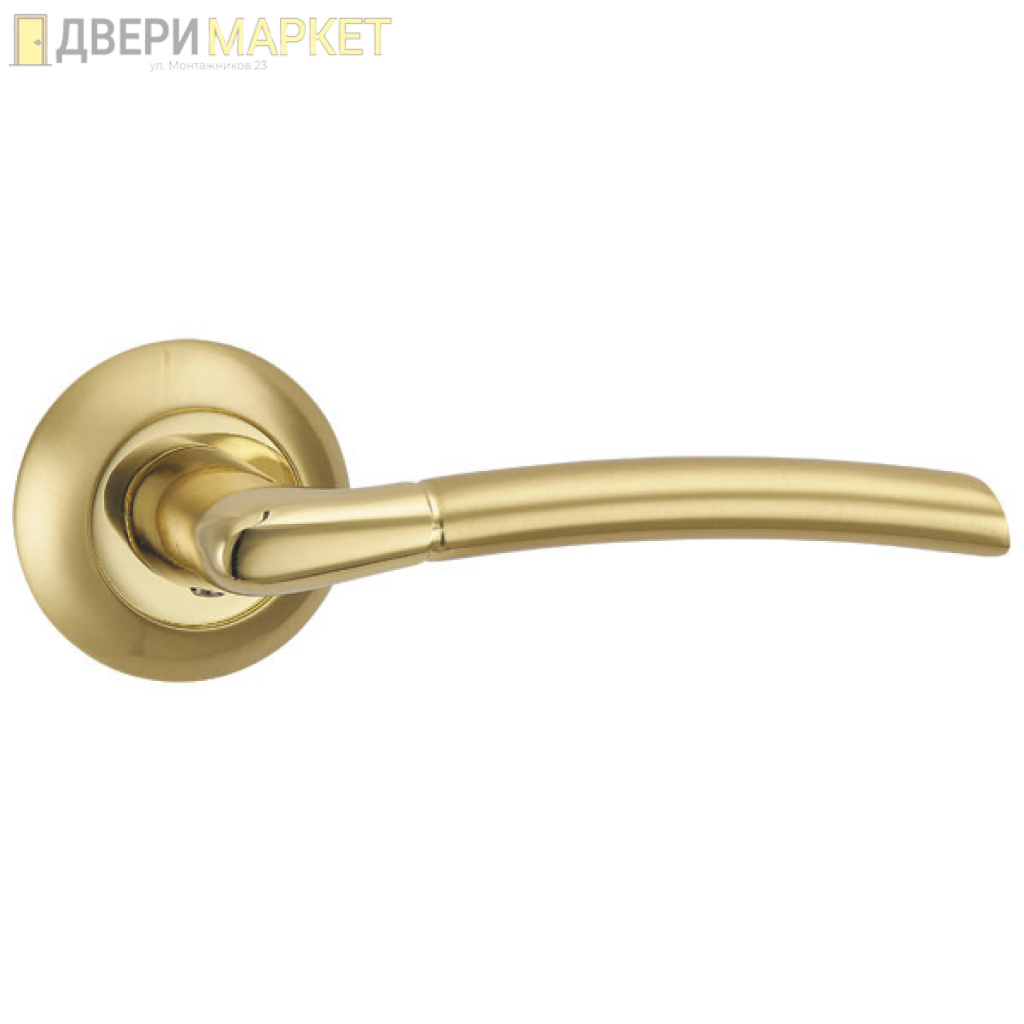 Ручка Punto (Пунто) раздельная R.TL54.ARDEA (ARDEA TL) SG/GP-4 матовое золото/золото