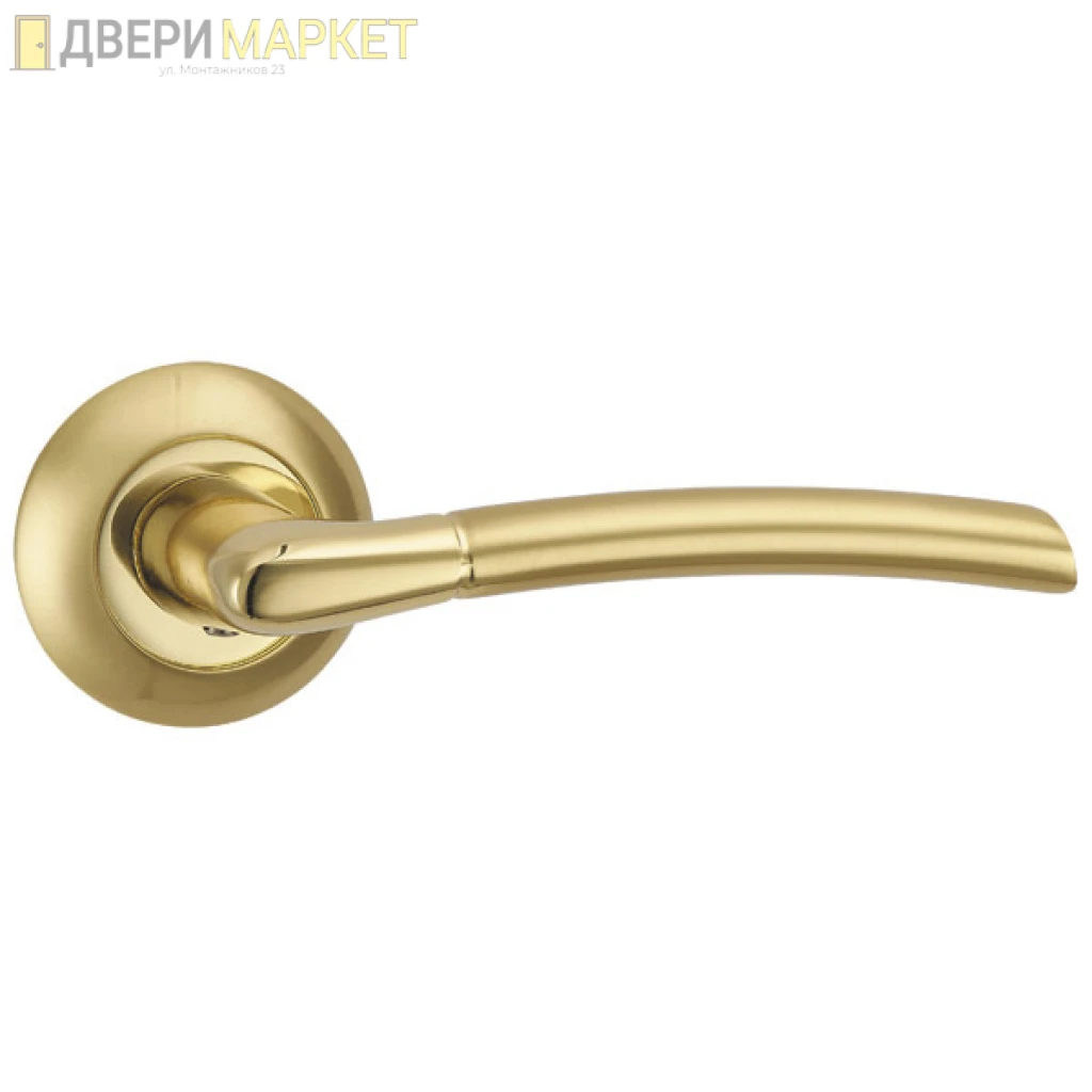 Ручка Punto (Пунто) раздельная R.TL54.ARDEA (ARDEA TL) SG/GP-4 матовое золото/золото