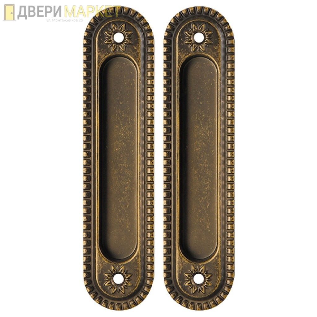 Ручка Armadillo (Армадилло) для раздвижных дверей SH.CL152.010 (SH010/CL) OB-13 античная бронза