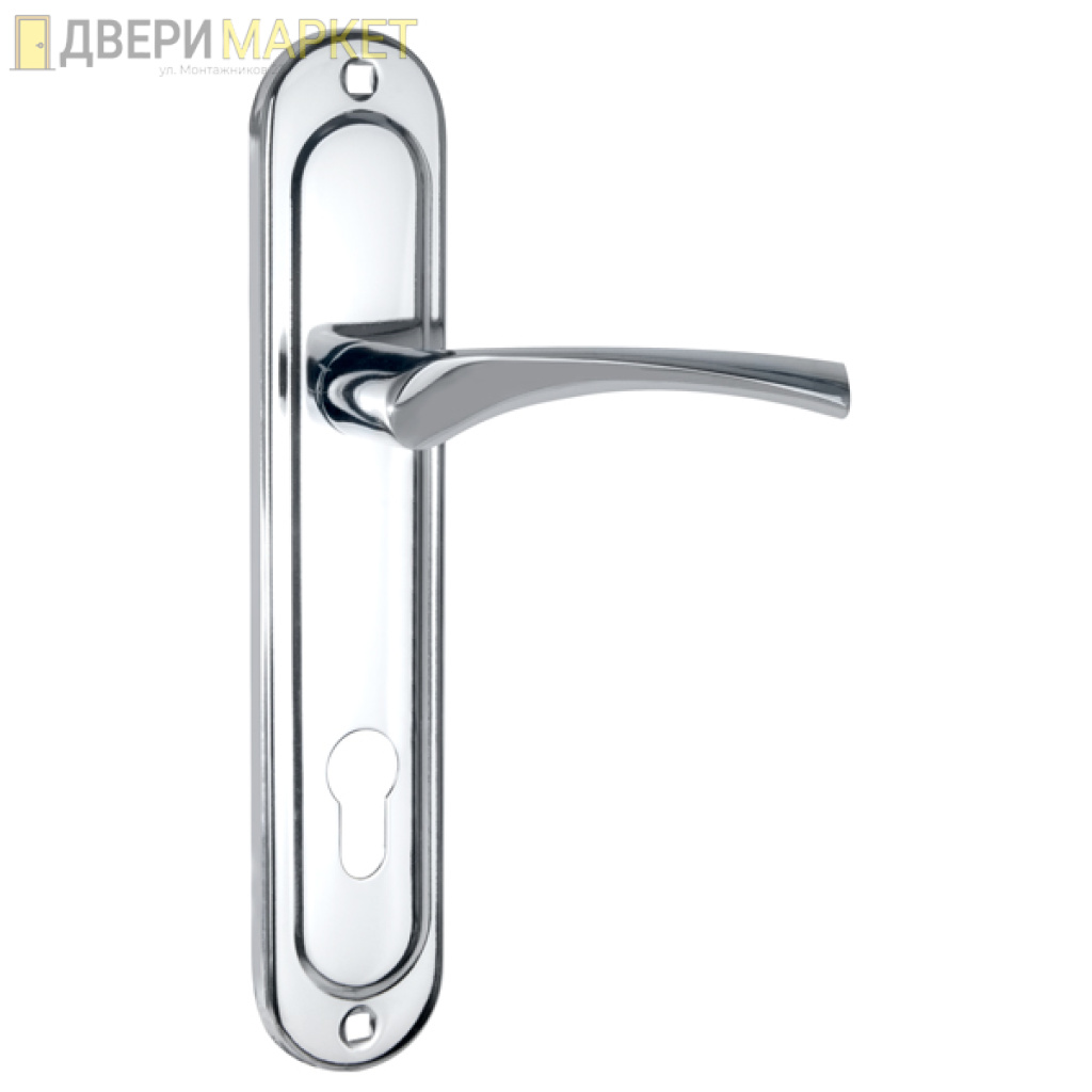 Ручка Punto (Пунто) на планке HANDLE90.CRONA.18-85 (P90 8518 CRONA) СP хром